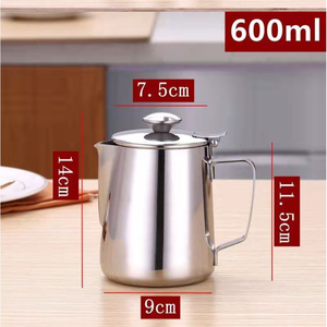 DFK01 Jarra de acero inoxidable para agua, leche y café de 350ml, 600ml, 1000ml, 1500ml, 2000ml, en stock y personalizable. - Product Image 1