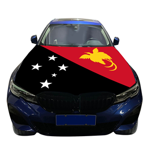 Housse de capot de voiture avec drapeau de la Papouasie-Nouvelle-Guinée, housse de capot de moteur de voiture avec drapeau, vente en gros, personnalisable, résistante à l'usure et durable - Product Image 5