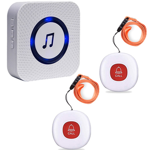 Daytech Carillon LED sans fil Sonnerie d'appel Pager Plug Sonnette sans fil Sonnette sans fil Carillon <span class=keywords><strong>de</strong></span> porte - Product Image 1