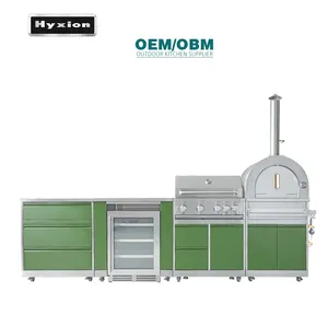 Hyxion outdoor kitchen new style outside cabinets sink BBQ grill