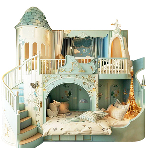 Design personalizzato di letti <span class=keywords><strong>per</strong></span> bambini di grandi dimensioni, casette, <span class=keywords><strong>mobili</strong></span> artistici <span class=keywords><strong>per</strong></span> bambini e letti castello <span class=keywords><strong>per</strong></span> ville - Product Image 5