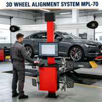 Machine de positionnement d'alignement 3D Mecpower MPL-70, élévateur de voiture à quatre poteaux, équilibreuse de roues pour atelier de pneus, 220 tr/min, capacité 60 kg