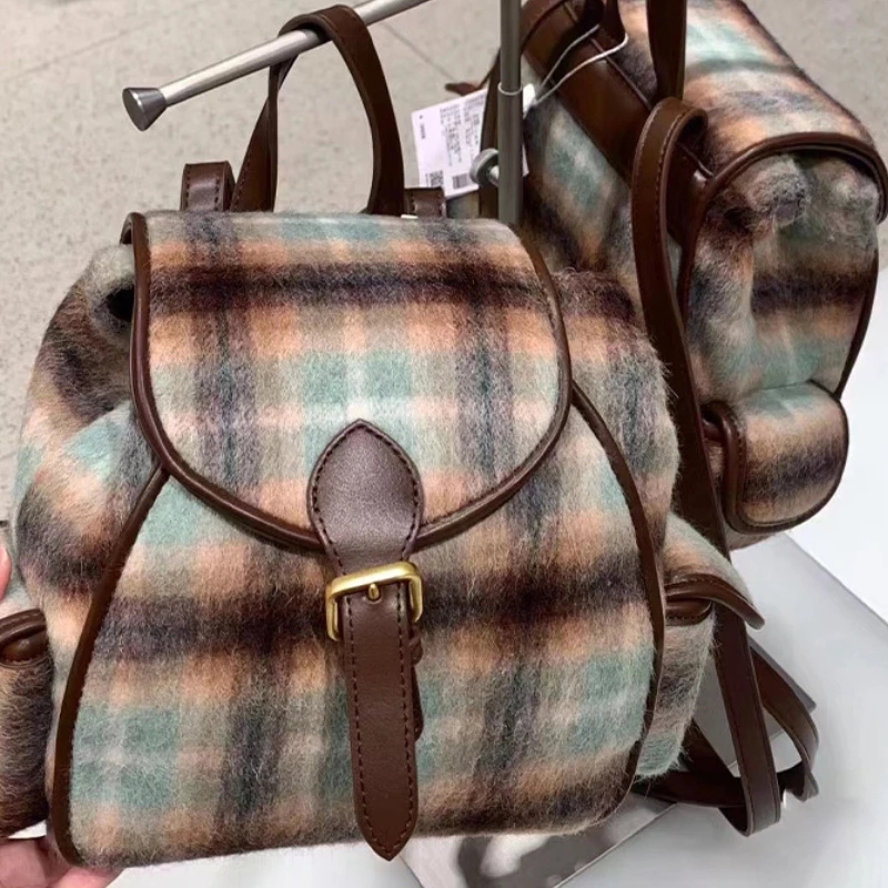 Ladies Backpack Women Contrast Color Preppy Style Sa881ca5eca024c53900ef34737e62  main image 4