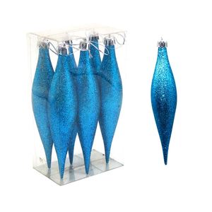 15cm Glass Personalize Baubles <b>Glitter</b> Pendant Christmas Tree Decoration Balls Ornaments - Product Image 1