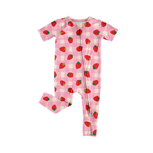 SR3961 CUSTOM Mameluco Infantil Azul a Cuadros para Bebés, Mono sin Mangas con Cierre, Mono de Burbuja para Niña, Algodón y Elastano - Product Image 3