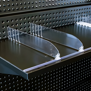 Séparateur d'étagère réglable en plastique acrylique pour pharmacie, magasin de détail et supermarché - Product Image 1