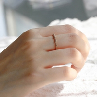 Bague Baguette Magique Mlluki Factory en Argent Sterling 925 Plaqué Or 14K avec Zircon et Design Abeille Personnalisé