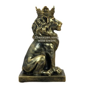 Scandinavian Modern Handmade Eco-friendly Lion Resin Figurine <strong>Christmas</strong> Home Decor Animal <strong>Artwork</strong> - Product Image 5