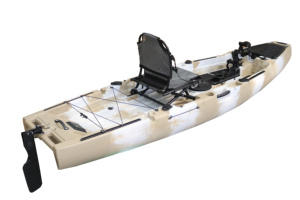 Kayak à pédales rotomoulé pour la pêche, canoë, kayak individuel en plastique rigide, 10,5 pieds, PE, canoa personnalisé, <span class=keywords><strong>kano</strong></span>, kayak à pédales de 10 pieds - Product Image 6
