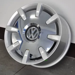 Cerchio in Lega Forgiato da 18 Pollici <span class=keywords><strong>Nero</strong></span> Lucido 100mm per Multivan Golf Beetle, Design a Cinque Razze, Miglioramento Automobilistico, Mozzo Ruota con Bulloni - Product Image 1