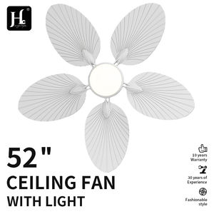 Ventilador de Techo con Luz, Ventilador de Techo Simple con Diseño Retro de Hoja de Plátano para Sala de Estar, Lámpara de Techo con Ventilador Eléctrico - Product Image 2