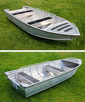 Approvisionnement d'usine de bateaux en aluminium personnalisés Kinocean Bateaux de pêche en alliage à coque en V 12ft 14ft 16ft pour les sports nautiques