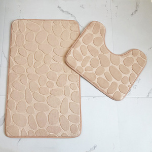 Cangming <b>Bath</b> <b>Mat</b> Coral Fleece Non-Slip <b>Absorbent</b> Bathroom Door <b>Mat</b> Modern Simple Design Hand Washable - Product Image 3