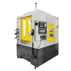 Nuova macchina per il taglio del vetro CNC a Gantry verticale con mandrino singolo e sistemi di controllo mitMitsubishi Fanuc per impianti di produzione