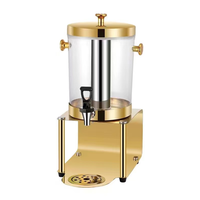 Luxe grensoverschrijdende vergulde koelkast voor sap, dranken, buffet, thee, fruitthee.