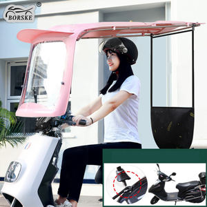 Moteur de parapluie coupe-vent <span class=keywords><strong>pour</strong></span> scooter personnalisé, couverture complète, pare-soleil <span class=keywords><strong>pour</strong></span> vélo électrique, auvent <span class=keywords><strong>pour</strong></span> moto, <span class=keywords><strong>abri</strong></span> contre la pluie - Product Image 5