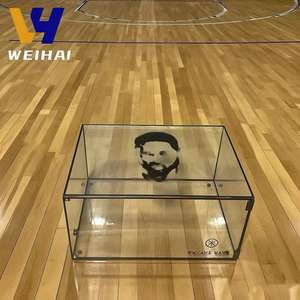 Caja de exhibición de zapatos de acrílico <span class=keywords><strong>NBA</strong></span> Dwyane Wade personalizada, caja de colección de baloncesto, caja de zapatilla transparente apilable, fabricante OEM - Product Image 2