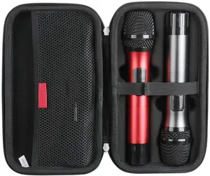 Hard Travel Case für kabelloses Mikrofon Hard EVA Storage Carrying Case Schützen Sie Ihr Gerät vor Beulen und Kratzern