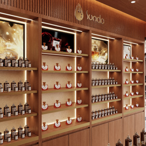 Diseño de Interiores de Tienda de Perfumes de Alta Gama, Renderizado 3D, Muebles para <span class=keywords><strong>Tiendas</strong></span> Minoristas, Accesorios de Exhibición de Cosméticos y Fragancias - Product Image 6