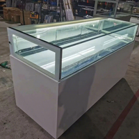 Vitrine Réfrigérée Simple Niveau pour Présentation de Desserts au Chocolat, Pâtisseries et Gâteaux – Équipement de Réfrigération pour Boulangeries et Pâtisseries