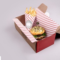 Boîte à salade en papier pour aliments, emballage alimentaire à emporter, résistant à la graisse et à l'eau, pour la restauration rapide