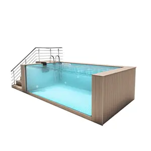 체육관 및 홈 수영장을위한 완벽한 여과 시스템을 갖춘 Aupool 프리미엄 지상 수영장