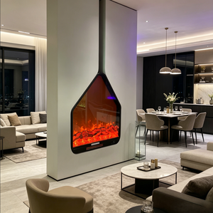 Cheminée électrique moderne haut de gamme, chauffage économe en énergie, flamme 3D réaliste, pièce maîtresse élégante pour l'intérieur de la maison - Product Image 1