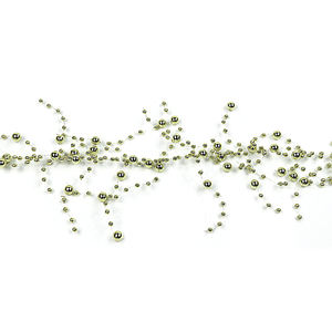 手作りビーズガーランズゴールド繊細なプラスチックビーズガーランズバレットヘッドバンドウェディングブライダルアクセサリー - Product Image 4