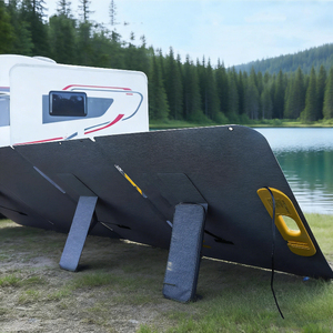 Panneau solaire portable pliable noir haute efficacité, résistant aux intempéries, 100W 19V (23% de conversion), avec béquilles réglables - Product Image 5