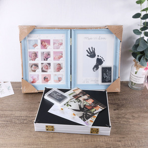 Inkless Hand and Footprint Kit Boy Girl Newborn Keepsake No Mess Ink Pad for Baby Handprint <strong>Personalized</strong> Baby Shower Gifts - Product Image 1