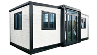 Maison conteneur extensible de 10 pieds, préfabriquée, modulaire, mini-maison, installation rapide, cabane portable pliable pour habitation, bureau, séjour chez l'habitant