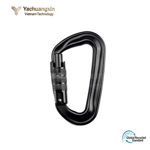 Custom CE Certified O-Type <b>Snap</b> <b>Hook</b> Carabiner Made of Aluminum7075 with Black Finish for Automotive Industry - Product Image 2