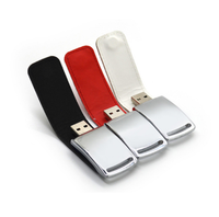 Grosir USB Flash Drive Kulit untuk Pria Hadiah Promosi 8GB 16GB Besar 2GB USB Flash Drive Kulit 1GB 256MB