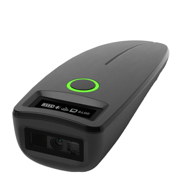 Wireless for Bluetooth USB Type C Pocket Mini 2D Barcode Scanner Reader Display Screen for Warehouse Store Scanning 1D Type
