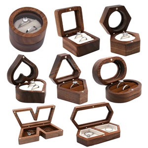 Caja de Joyería de Madera Hecha a Mano, con Logotipo Personalizado Grabado con <span class=keywords><strong>Láser</strong></span>, para Guardar Anillos, Gemelos y Corbatas, Caja de Regalo para <span class=keywords><strong>Hombre</strong></span> - Product Image 4