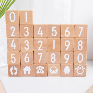 26 chữ cái hình và hanzi Macaron bé chơi và giáo dục đồ chơi Quà Tặng gạch khối xây dựng - Product Image 4