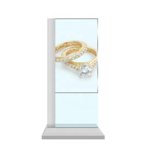 Affichage numérique transparent sur pied pour intérieur, 55 pouces, écran OLED 4K tactile <span class=keywords><strong>10</strong></span> points pour magasin/supermarché - Product Image 2