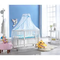 2020 नई डिजाइन बेड बच्चे cribs बच्चे पालना परिपत्र बिस्तर दौर अंडाकार पालना