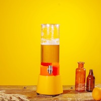 Matériel de PC de distributeur de tour de bière carrée portable pour la glace de jus de vin de barre pour les fêtes de famille et l'effet de lueur fraîche