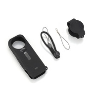 HONDAK Étui de protection en silicone souple de haute qualité pour caméra d'action Insta360 X5 avec protection d'objectif