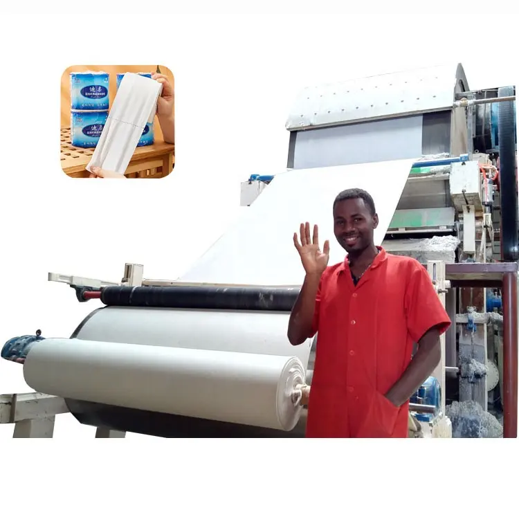 Rouleau mère largeur 1092 1575 1880 2880 MM, Machine de fabrication de papier hygiénique au Pakistan