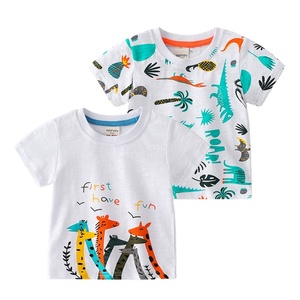T-shirt d'été pour enfants en coton 100% avec motifs de dessins animés amusants, vente en gros, provenant d'un fournisseur chinois - Product Image 2