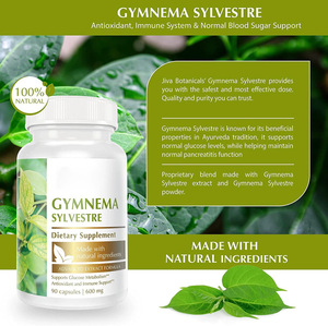 Cápsulas de <span class=keywords><strong>Gymnema</strong></span> <span class=keywords><strong>Sylvestre</strong></span> Direto da Fábrica - Fórmula Vegetariana de Grau Alimentício, Ingrediente Ativo Enriquecido com Vitaminas, Baixo MOQ e OEM - Product Image 2