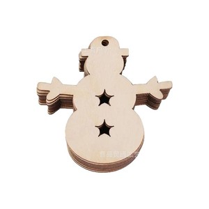 Ornements d'anges en bois non finis à peindre, décorations pour arbre de Noël, accessoires artisanaux de bureau pour les fêtes - Product Image 5