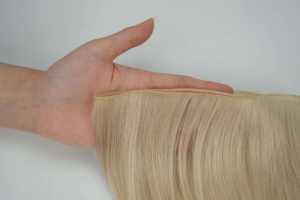 Extensions de cheveux Remy de haute qualité 50g Double Drawn, 100% cheveux humains vierges, cuticules alignées, pointes épaisses, naturelles - Product Image 2