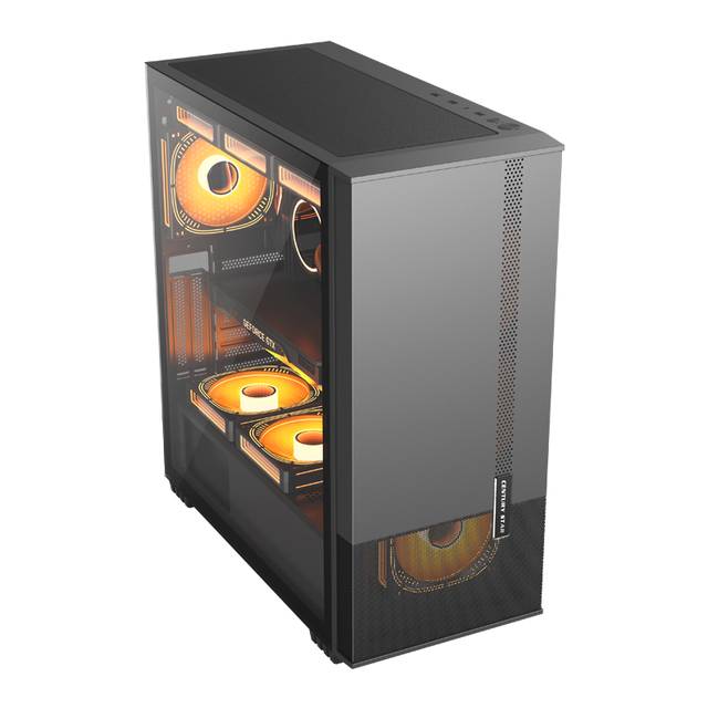 EATX RGB Desktop Gaming PC Case Full PC Gamer Case with Templado Blanco-White Tempered Glass Computer Case