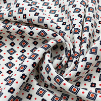 Élimine le bois et la neige pour les robes, tissu imprimé sur mesure, motif dorisi doux, 100 rayonne, tendance de thaïlande