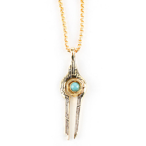 Collana geometrica a cuore multistrato collana in lega con perline d'oro <span class=keywords><strong>e</strong></span> argento di alta qualità - Product Image 1