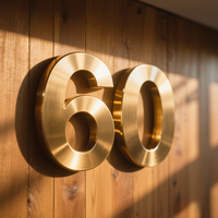 Enseigne LED 3D en PVC avec logo, source lumineuse au néon pour décoration de bâtiment, alimentation CC