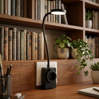 Lampe de lecture murale portable pour chambre d'hôtel moderne, avec contrôle tactile CCT flexible, prise murale, type C, lumière de nuit